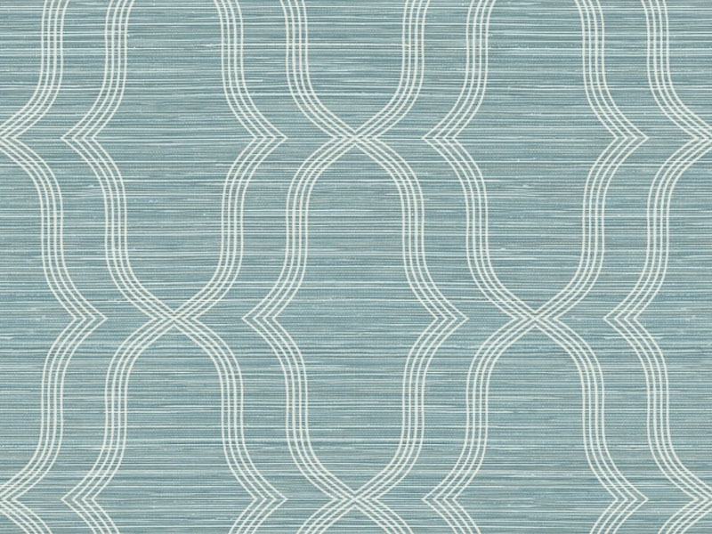 Geometric Faux Grasscloth On Mylar