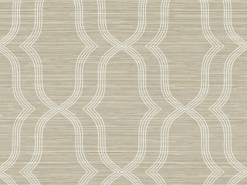 Geometric Faux Grasscloth On Mylar