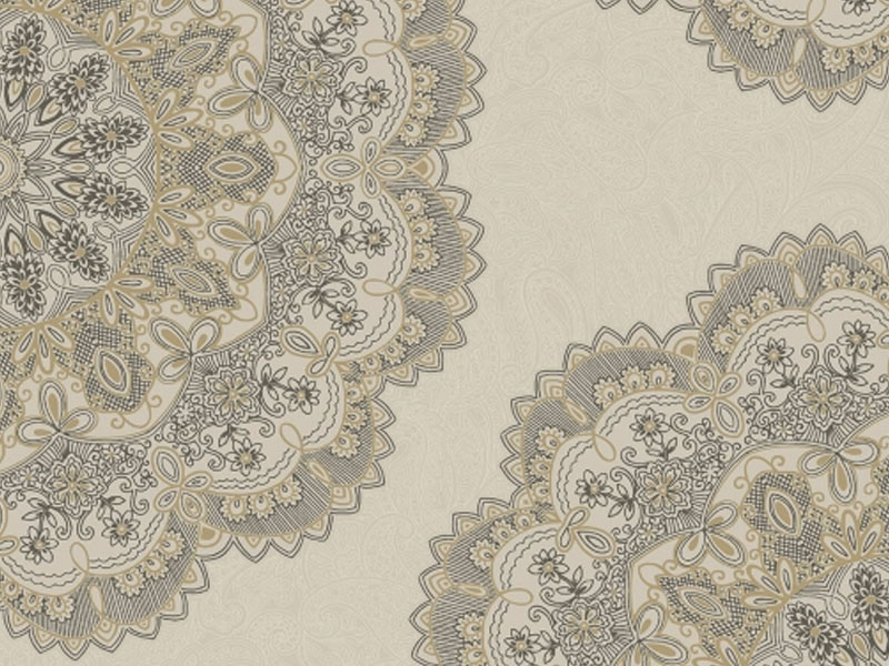 Lace Medallion Wallpaper